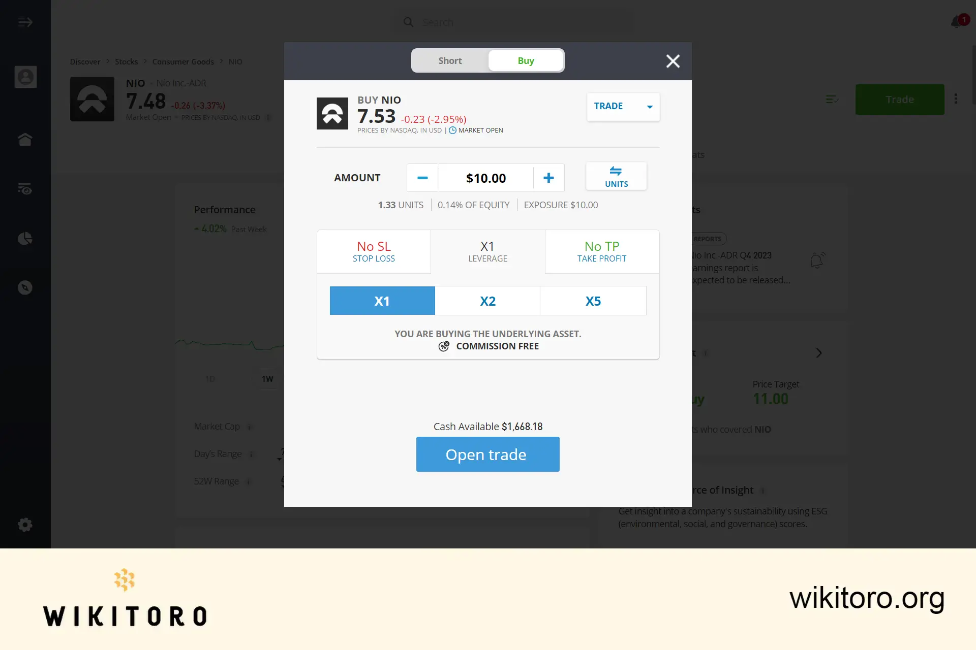 Köpa NIO-aktier på eToro